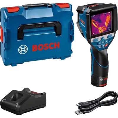 11. Bosch GTC 600 C Geräuschäquivalente Temperaturdifferenz (NETD) IR Schwarz, Blau 256 x 192 px Integriertes LCD-Display