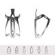 2. Rockbros RKL02 Flaschenhalter aus Aluminium – Schwarz und Silber