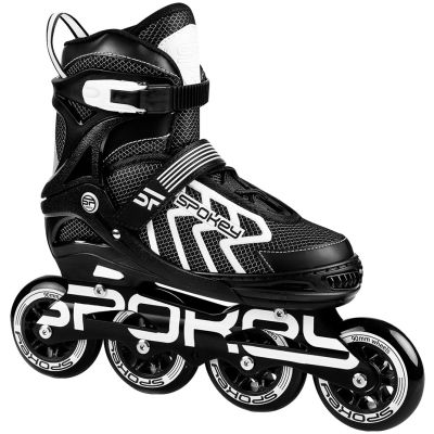 7. Spokey Khan Bk/Wh Jr Inline-Skates 927032-927033
