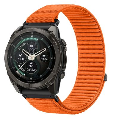 Tech-Protect NylonLoop Armband für Garmin Fenix 5X / 5X Plus / 6X / 6X Pro / 7X / 8 / 8 Pro / 9 / 9 Pro (51 mm) – Orange