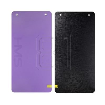 HMS Premium MFK01 Violett-Schwarze Club-Fitnessmatte mit Löchern