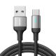 Joyroom Extraordinary Series A10 USB-A/USB-C 3A-Kabel 1,2 m – Schwarz