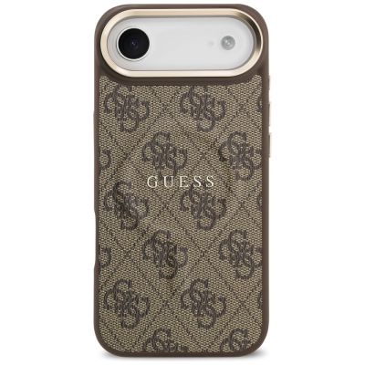 3. Guess 4G PU Classic Logo MagSafe Hülle für iPhone 17 Air - Braun