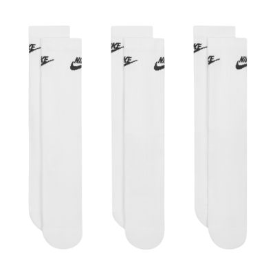 5. Nike Everyday Elevated Socken, 3 Paar, Weiß, IH8522 901