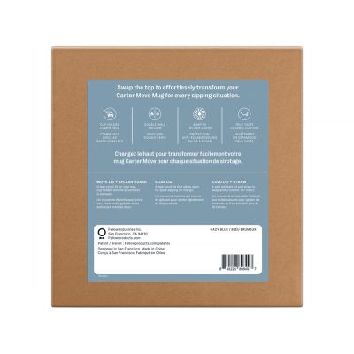 4. 473 ml Carter Move 3-in-1 Thermobecher + 3 Fellow-Verschlüsse, hellblau
