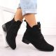 5. Damen-Boots mit Schnürung und Reißverschluss, warm gefüttert, schwarz M.Daszyński SA198-24