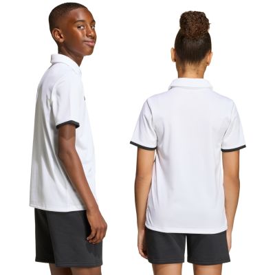 11. adidas Entrada 26 Polo-Shirt für Kinder, weiß, JZ6624