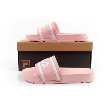 10. Fila Damen-Sport-Flip-Flops Morro, bequeme rosa Hausschuhe für den Pool