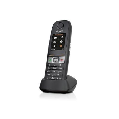 4. Analog-/DECT-Telefon, Gigaset E630HX, schnurloses Mobilteil, Freisprechfunktion, 200 Speicherplätze, Anruferkennung, grau