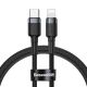 Baseus CATLKLF-G1 Lightning – USB-C PD QC-Kabel 18 W 480 Mbit/s 1 m – Schwarz und Grau