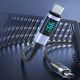 4. Orico LDC2C USB-C – USB-C PD 100W Kabel mit LED-Anzeige, 480 Mbit/s, 3 m – Schwarz
