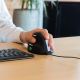 6. Ergonomische R-Go HE USB-Maus für Linkshänder, Schwarz/Silber