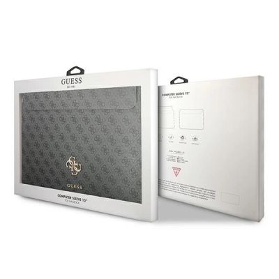 5. Guess 4G Big Logo-Hülle für einen 13-Zoll-Laptop – Grau