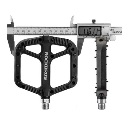 2. Rockbros 2018-12A Nylon-Fahrradpedale – Schwarz