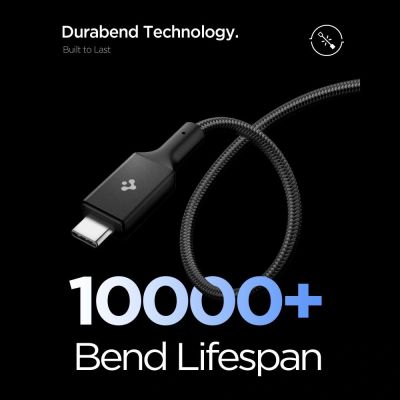 4. Spigen Essential EB24015CC USB-C / USB-C 240W 150cm Kabel - Schwarz