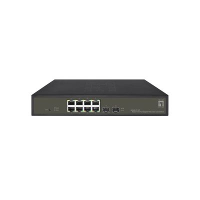 LevelOne Hilbt GB/SL PoE+ Switch 10-Port 19" 130W 1Gbps