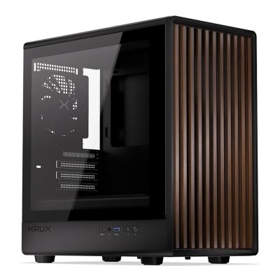 KRUX Helio M-ATX Gehäuse, mit Sichtfenster, ohne Netzteil, schwarz