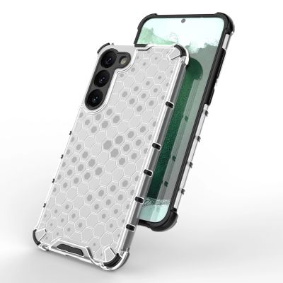 7. Wabenhülle für Samsung Galaxy S23+ gepanzerte Hybridhülle schwarz