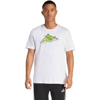 adidas Novelty Mini-T-Shirt für Herren, weiß, JZ5037