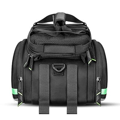 8. Rockbros A6-03BK Fahrradtasche für Kofferraum 35 l mit ausklappbaren Taschen – Schwarz