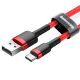 3. Baseus Cafule USB-A / USB-C QC 3.0 3A Kabel 1 m - Rot