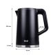 3. Ideal Wasserkocher 1,7 l, Edelstahlgehäuse, Leistung 1500 W, Schwarz