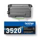 2. Brother TN-3520 Tonerkartusche, 1 Stück, Original Schwarz