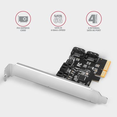 3. Axagon PCES-SA4X4 Interner SATA-Adapter