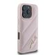 4. Karl Lagerfeld Quilted Signature Hülle für iPhone 16 Pro – Rosa