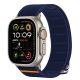 4. Tech-Protect Nylon Slip Strap für Apple Watch 44 / 45 / 46 / 49 mm - Marineblau