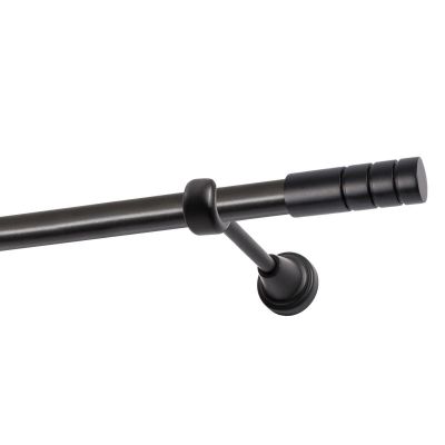 Einläufige Gardinenstange Ø 19 mm, schwarz, 400 cm TECHNO KOWALSKI