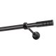Einläufige Gardinenstange Ø 19 mm, schwarz, 400 cm TECHNO KOWALSKI