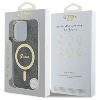 8. Guess IML 4G MagSafe Hülle für iPhone 16 Pro – Schwarz