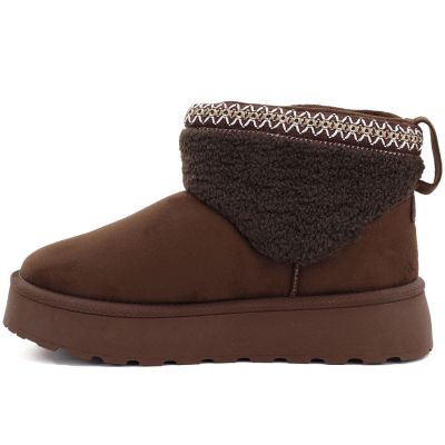 3. Big Star braune wasserdichte Plateau-Schneestiefel UU274171