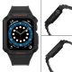 4. Schutzarmband für Apple Watch 38/40/41 mm Panzergehäuse-Armband - Schwarz