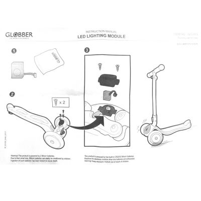 4. Ersatzmodul für den Globber 523-003 Roller