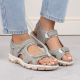 3. Bequeme Rieker W RKR674 Sandalen grau