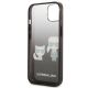 7. Karl Lagerfeld Gradient Ikonik Karl&Choupette Hülle für iPhone 13 mini - Schwarz