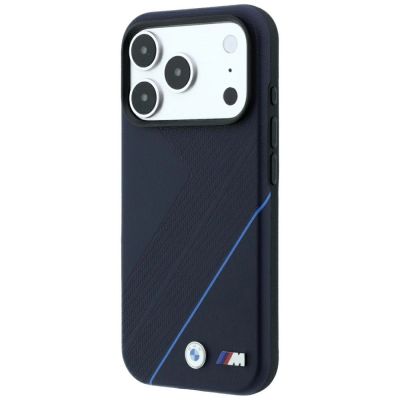 2. BMW M Tire Track Blue Line MagSafe Hülle für iPhone 18 Pro / 17 Pro – Marineblau