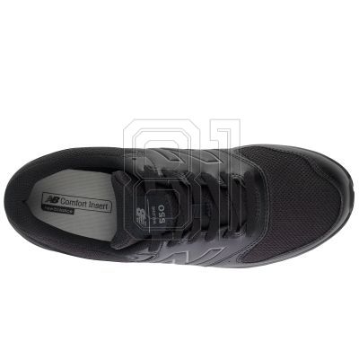 2. New Balance 550 Herren Sport Sneakers Leder Trainingsschuhe Schwarz (MW550BK4)