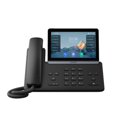 4. Yealink T88W VoIP-Telefon, schwarzes LCD-Display