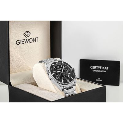 7. Giewont Chronograph Saphir Silber Herrenuhr GW3970-B2