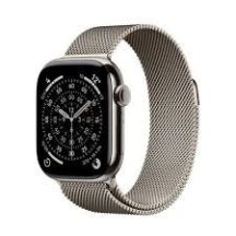 Apple Watch Series 11 GPS + Cellular 42 mm Gehäuse aus natürlichem Titan mit natürlicher Milanaise-Schlaufe
