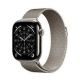 Apple Watch Series 11 GPS + Cellular 42 mm Gehäuse aus natürlichem Titan mit natürlicher Milanaise-Schlaufe