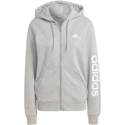 6. adidas Essentials Linear French Terry Hoodie mit durchgehendem Reißverschluss W IC6866