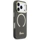 4. Guess IML Script Metal MagSafe Hülle für iPhone 17 Pro - Schwarz