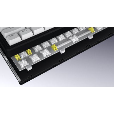 20. HATOR Skyfall 65 MAG ULTRA 8K Gaming-Tastatur USB QWERTY US Englisch Schwarz, Weiß