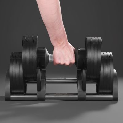 7. REBEL ACTIVE VERSTELLBARE HANTEL AUS GUSSEISEN AUTOMATISCH 36KG, 2KG HUB RBA-2332-36