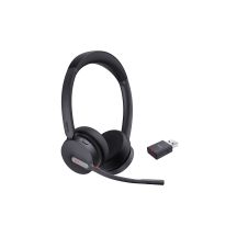 Yealink WH64 Hybrid Dual Teams Headset Kabelloses Headset mit Kopfbügel, Büro/Callcenter, Micro-USB, Bluetooth, Ladestation, Schwarz
