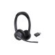 Yealink WH64 Hybrid Dual Teams Headset Kabelloses Headset mit Kopfbügel, Büro/Callcenter, Micro-USB, Bluetooth, Ladestation, Schwarz